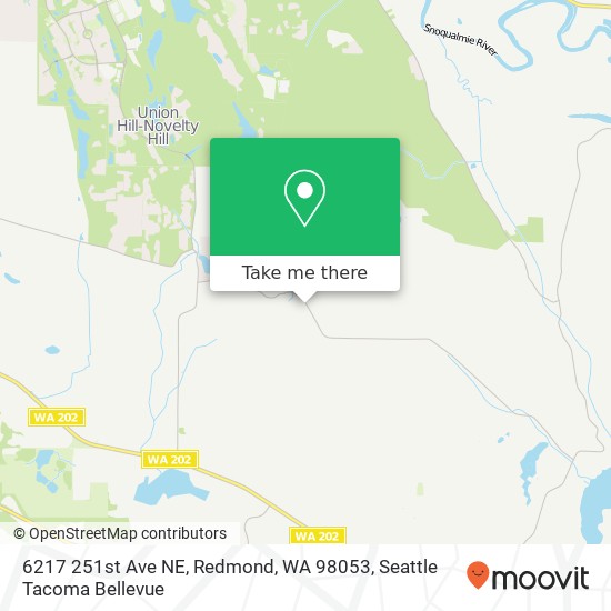 Mapa de 6217 251st Ave NE, Redmond, WA 98053