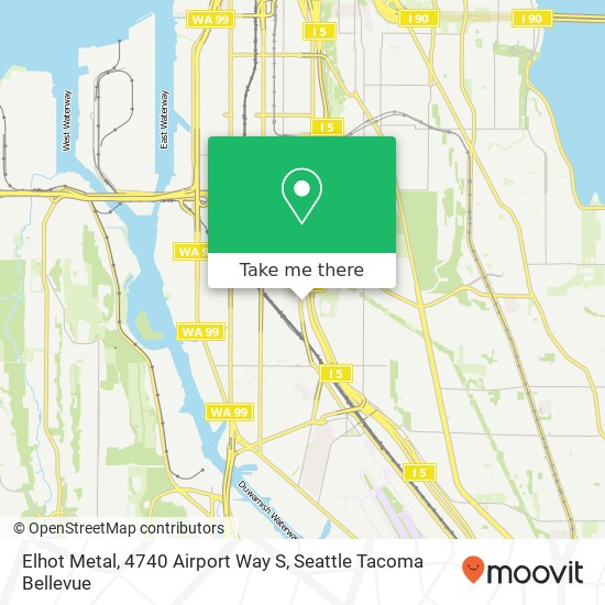 Mapa de Elhot Metal, 4740 Airport Way S