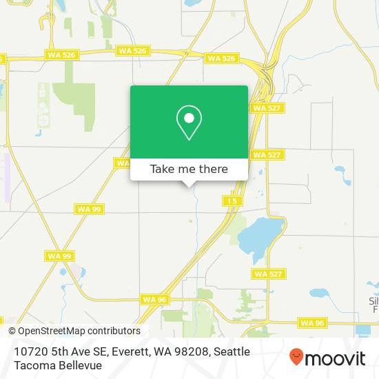 Mapa de 10720 5th Ave SE, Everett, WA 98208