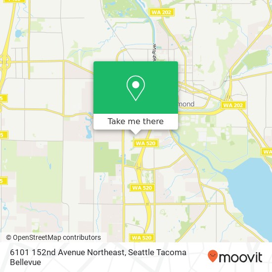 6101 152nd Avenue Northeast, 6101 152nd Ave NE, Redmond, WA 98052, USA map