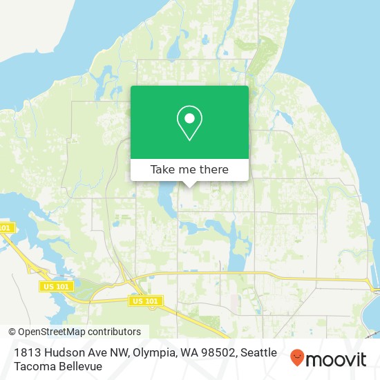 Mapa de 1813 Hudson Ave NW, Olympia, WA 98502