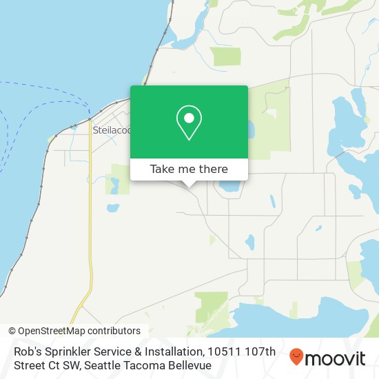 Mapa de Rob's Sprinkler Service & Installation, 10511 107th Street Ct SW