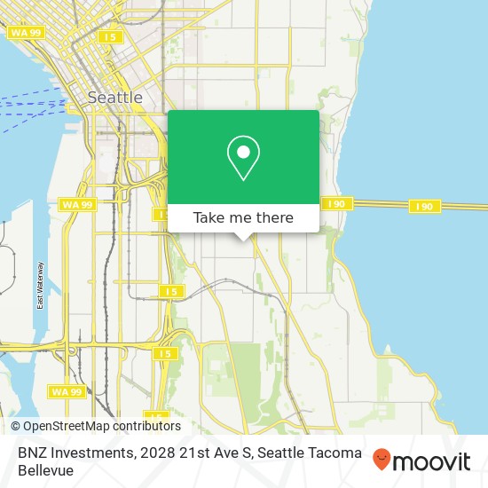 Mapa de BNZ Investments, 2028 21st Ave S