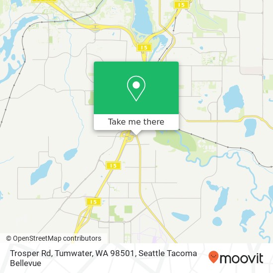 Trosper Rd, Tumwater, WA 98501 map