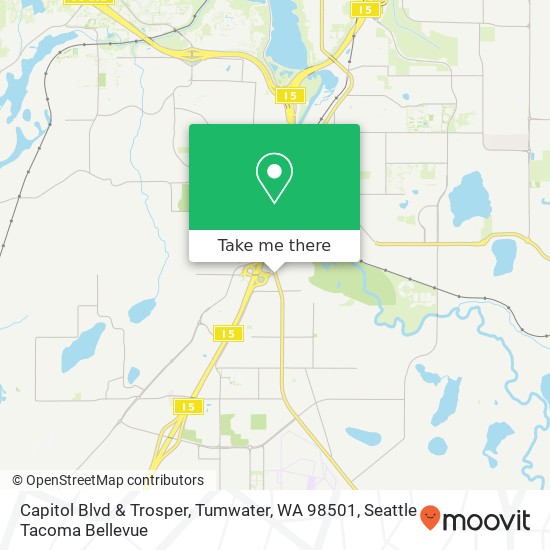 Capitol Blvd & Trosper, Tumwater, WA 98501 map