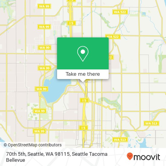 Mapa de 70th 5th, Seattle, WA 98115
