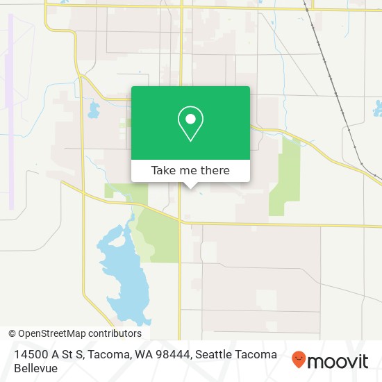 Mapa de 14500 A St S, Tacoma, WA 98444