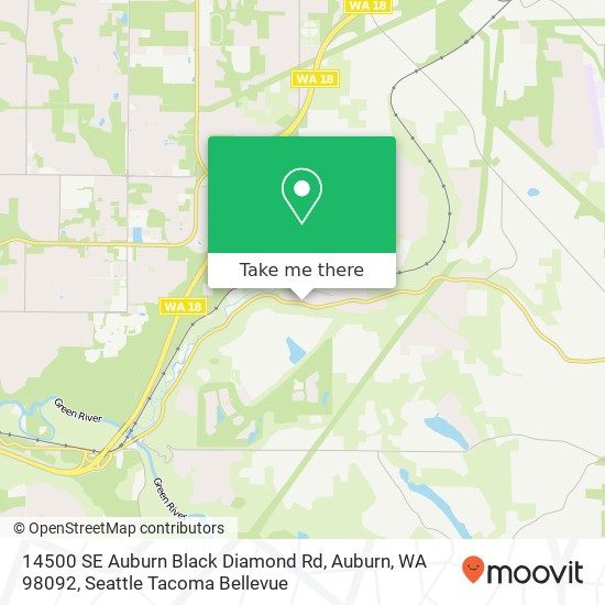 Mapa de 14500 SE Auburn Black Diamond Rd, Auburn, WA 98092