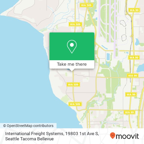 International Freight Systems, 19803 1st Ave S map
