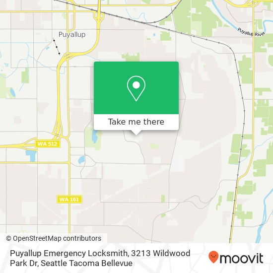 Puyallup Emergency Locksmith, 3213 Wildwood Park Dr map