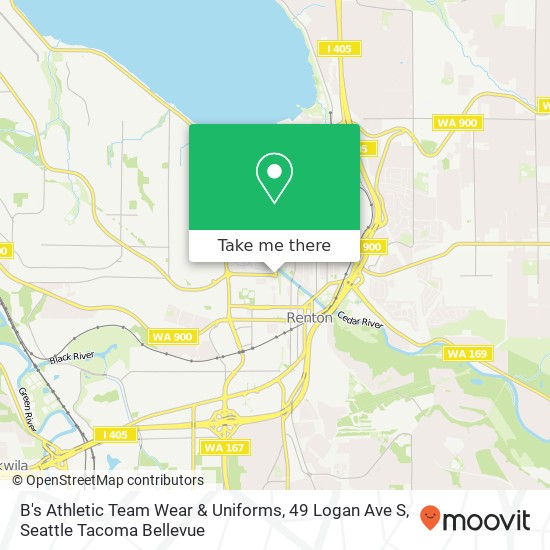 Mapa de B's Athletic Team Wear & Uniforms, 49 Logan Ave S