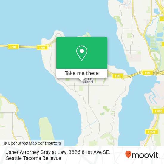 Mapa de Janet Attorney Gray at Law, 3826 81st Ave SE