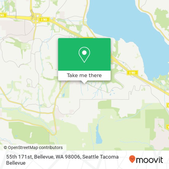 Mapa de 55th 171st, Bellevue, WA 98006