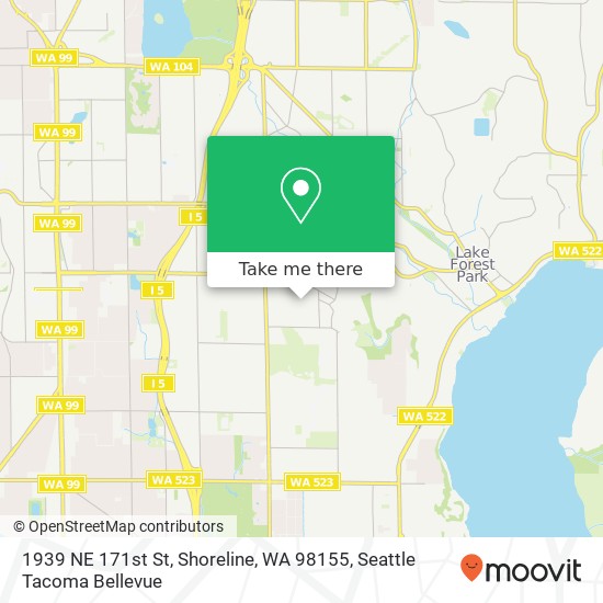 1939 NE 171st St, Shoreline, WA 98155 map