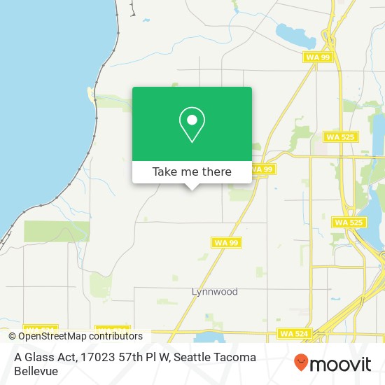 Mapa de A Glass Act, 17023 57th Pl W