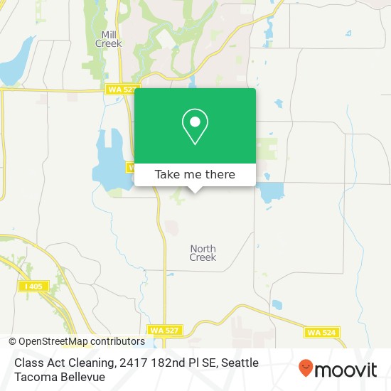 Class Act Cleaning, 2417 182nd Pl SE map