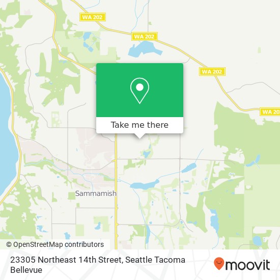 23305 Northeast 14th Street, 23305 NE 14th St, Sammamish, WA 98074, USA map