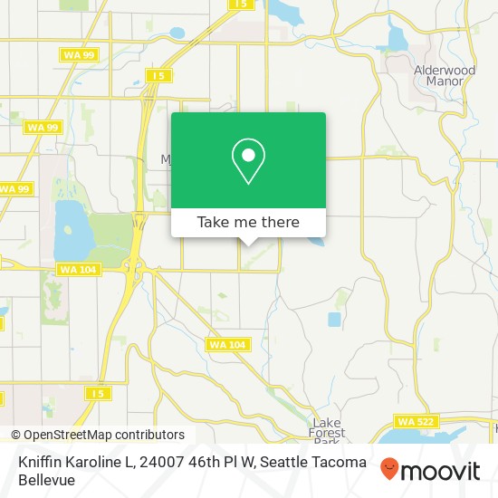 Kniffin Karoline L, 24007 46th Pl W map