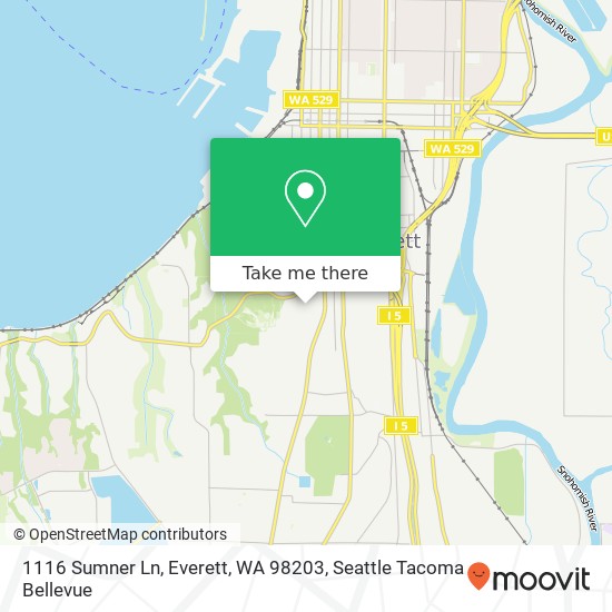 1116 Sumner Ln, Everett, WA 98203 map