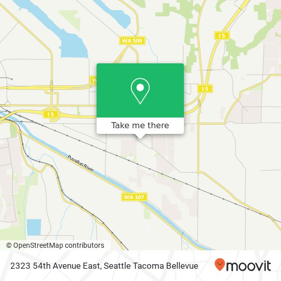 Mapa de 2323 54th Avenue East, 2323 54th Ave E, Fife, WA 98424, USA