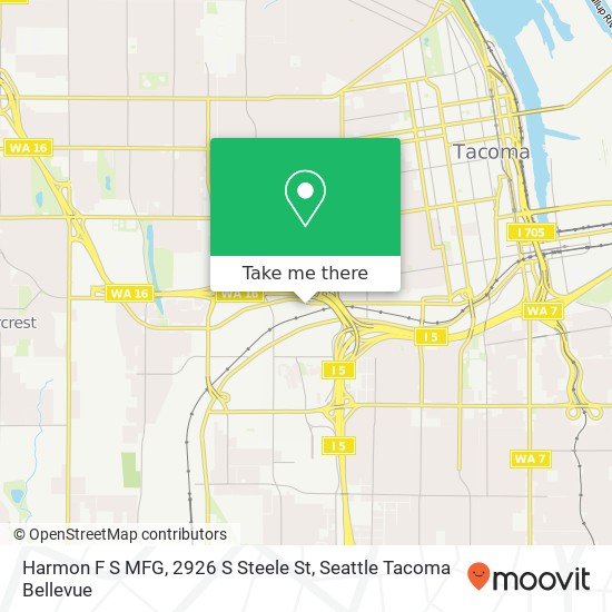 Mapa de Harmon F S MFG, 2926 S Steele St