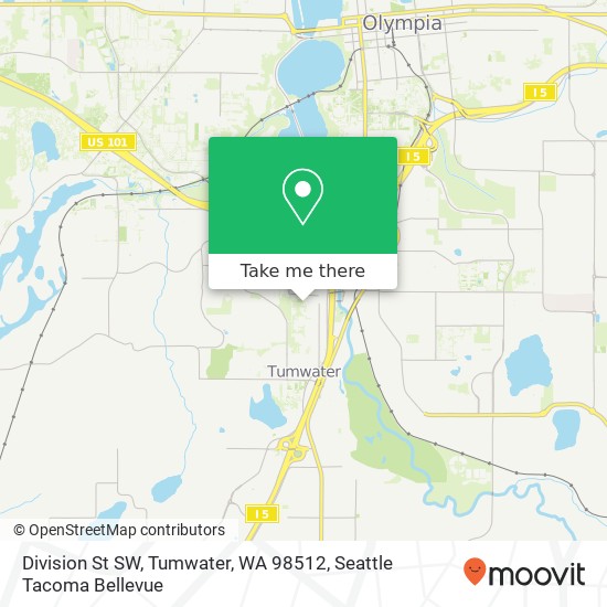 Division St SW, Tumwater, WA 98512 map