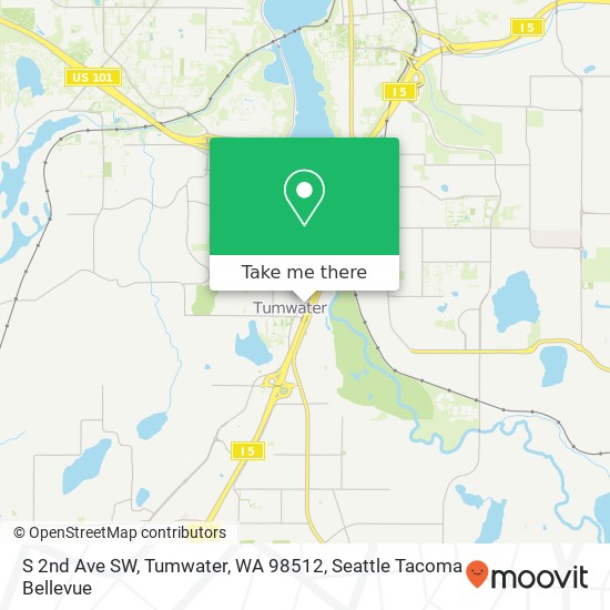 S 2nd Ave SW, Tumwater, WA 98512 map