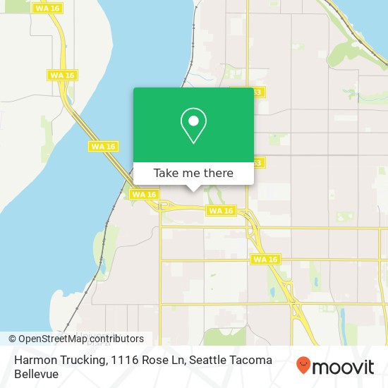 Harmon Trucking, 1116 Rose Ln map