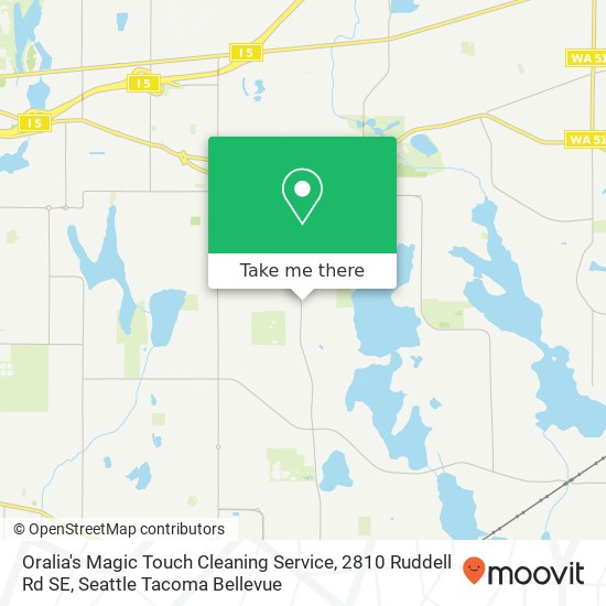 Mapa de Oralia's Magic Touch Cleaning Service, 2810 Ruddell Rd SE