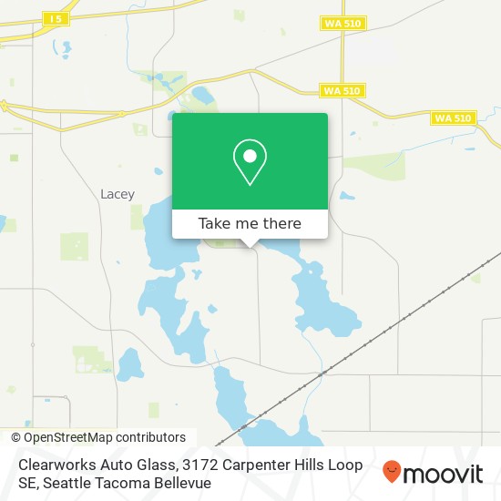 Mapa de Clearworks Auto Glass, 3172 Carpenter Hills Loop SE