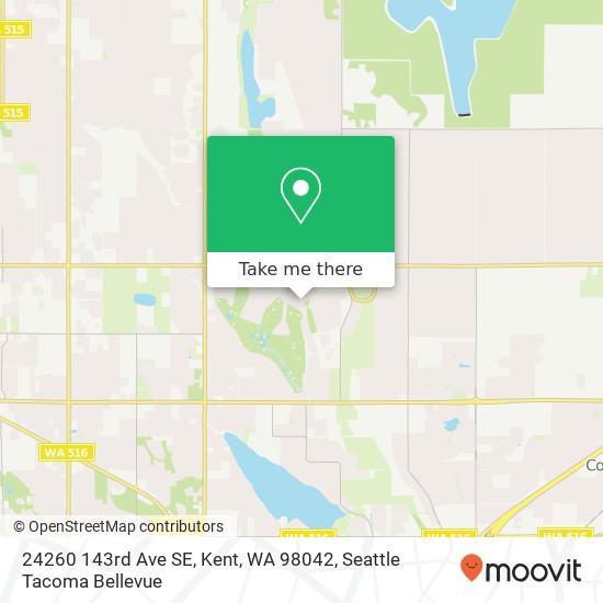 Mapa de 24260 143rd Ave SE, Kent, WA 98042