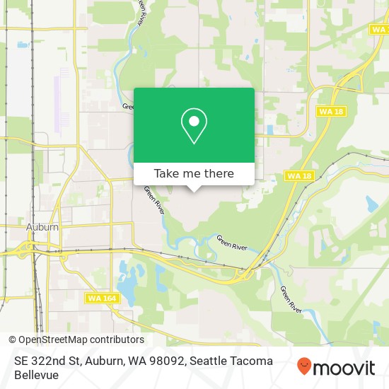 Mapa de SE 322nd St, Auburn, WA 98092