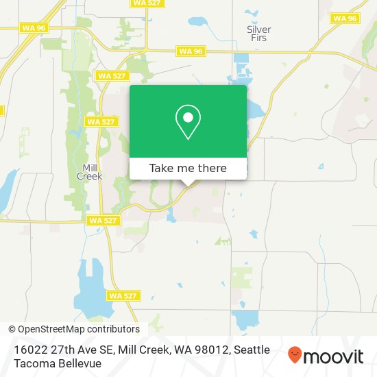 Mapa de 16022 27th Ave SE, Mill Creek, WA 98012