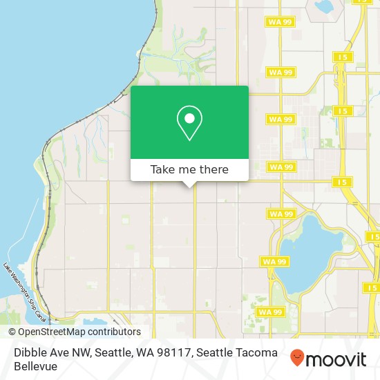 Dibble Ave NW, Seattle, WA 98117 map