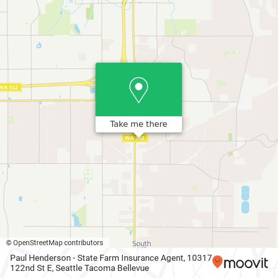 Mapa de Paul Henderson - State Farm Insurance Agent, 10317 122nd St E