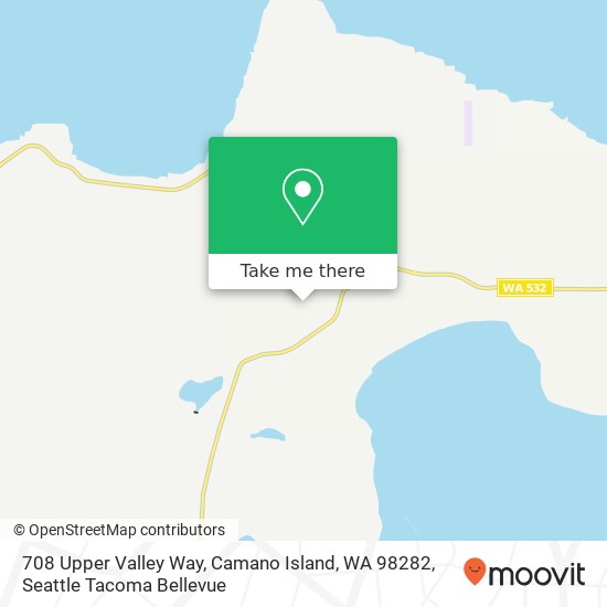 Mapa de 708 Upper Valley Way, Camano Island, WA 98282