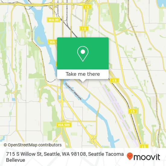 Mapa de 715 S Willow St, Seattle, WA 98108