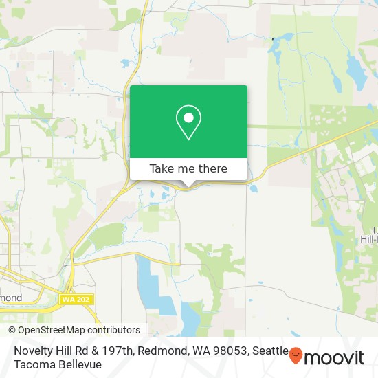 Mapa de Novelty Hill Rd & 197th, Redmond, WA 98053