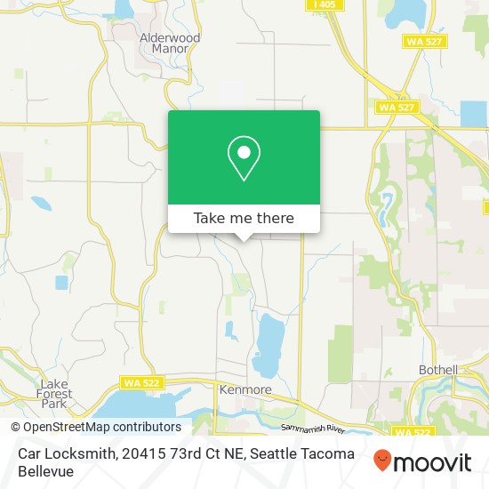 Car Locksmith, 20415 73rd Ct NE map