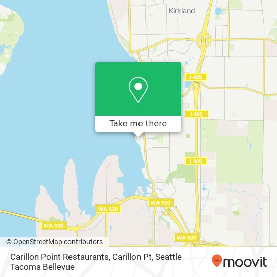 Mapa de Carillon Point Restaurants, Carillon Pt