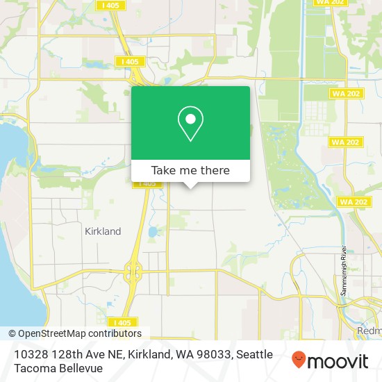 Mapa de 10328 128th Ave NE, Kirkland, WA 98033