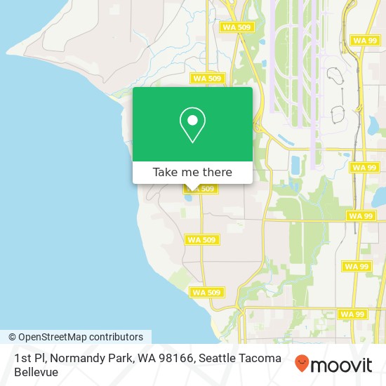 1st Pl, Normandy Park, WA 98166 map