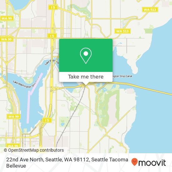 Mapa de 22nd Ave North, Seattle, WA 98112