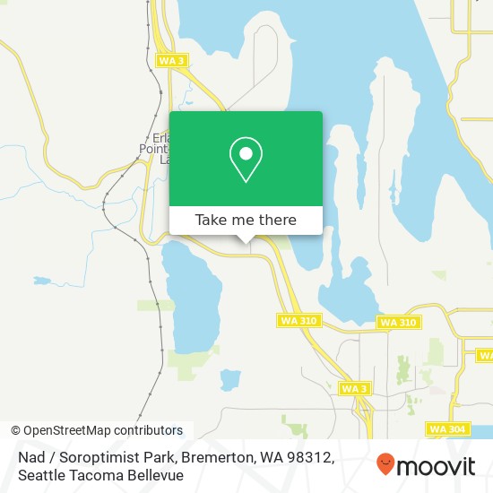 Mapa de Nad / Soroptimist Park, Bremerton, WA 98312