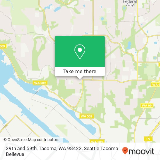 29th and 59th, Tacoma, WA 98422 map