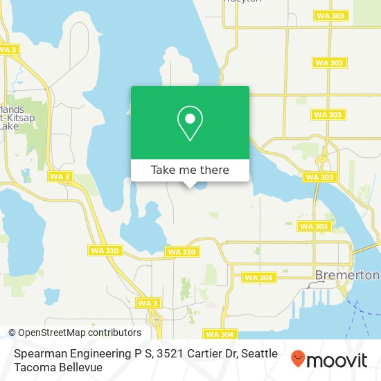 Spearman Engineering P S, 3521 Cartier Dr map