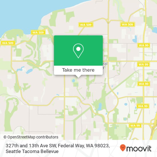 327th and 13th Ave SW, Federal Way, WA 98023 map