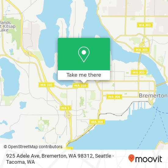 925 Adele Ave, Bremerton, WA 98312 map