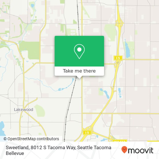 Sweetland, 8012 S Tacoma Way map