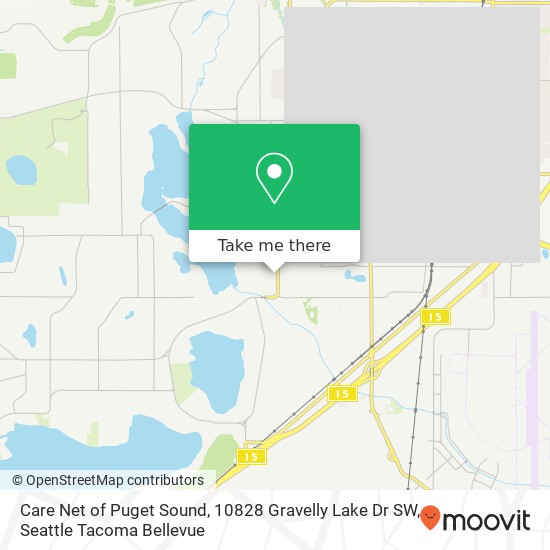 Mapa de Care Net of Puget Sound, 10828 Gravelly Lake Dr SW